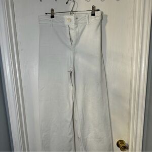 White Pants Zara Marine Straight